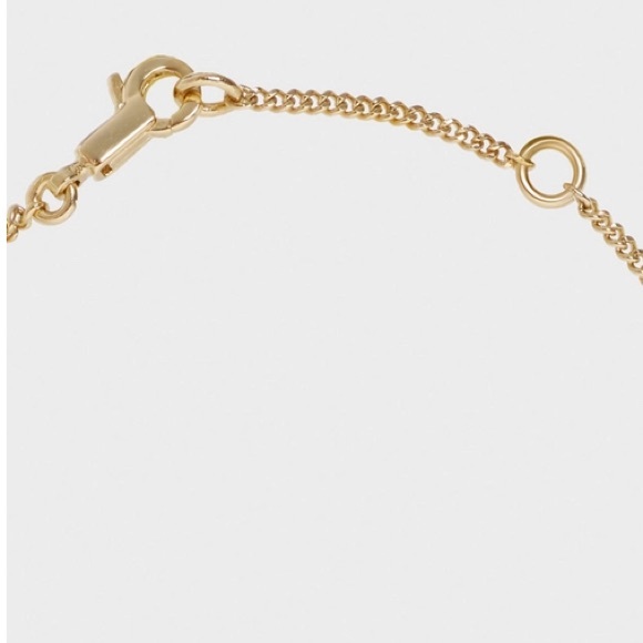 CELINE …Alphabet Initial S Necklace In Brass With Gold Finish - Picture 6 of 6